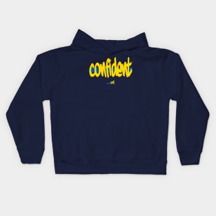 confident alpha fit blue and yellow Kids Hoodie